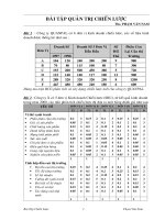 bài tập môn quản trị chiến lược