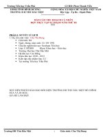 BÁO cáo THU HOẠCH cá NHÂN THỰC tập SP năm II TIỂU học