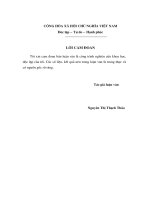 hoàn thiện các chỉ tiêu phân tích tài chính phục vụ cho công tác quản trị tại công ty cổ phần đầu tư xây dựng và thương mại phú điền