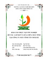 ĐỀ tài lắp ráp và sửa CHỮA máy TÍNH tại CÔNG TY máy TÍNH tân THÁI hà