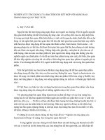 NGHIÊN CỨU ỨNG DỤNG CỦA BACTEROCIN KẾT HỢP VỚI MÀNG BAO TRONG BẢO QUẢ N THỊT TƯƠI