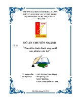 đồ án chuyên ngành tìm hiểu tình hình sản xuất sữa bột