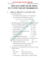 thiết kế hệ thống xử lý nước thải sinh hoạt cho khu dân cư 860000 dân