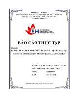 GIẢI PHÁP NÂNG CAO CÔNG tác QUẢN TRỊ NHÂN sự tại CÔNG TY cổ PHẦN đầu tư xây DỰNG CAO NGUYÊN