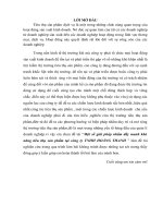 Một số giải pháp nhằm đẩy manh khả năng tiêu thụ sản phẩm tại công ty TNHH HOÀNG THANH