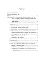 hoàn thiện công tác kế toán và phân tích chi phí, doanh thu, xác định kết quả kinh doanh tại công ty tnhh hoá chất và khoáng sản vmc