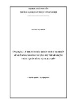 ứng dụng lý thuyết điều khiển thích nghi bền vững nâng cao chất lượng hệ truyền động tháo - quấn băng vật liệu giấy