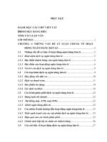 phát triển hoạt động bán lẻ tại ngân hàng đầu tư và phát triển việt nam- chi nhánh hà thành