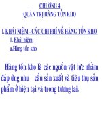 quản trị hàng tồn kho trong quản trị sản xuất