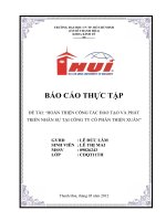 HOÀN THIỆN CÔNG TÁC ĐÀO TẠO VÀ PHÁT TRIỂN NHÂN SỰ TẠI CÔNG TY CỔ PHẦN THIỆN XUÂN