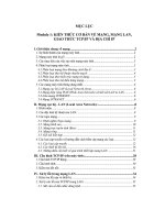 tài liệu tập huấn kỹ thuật mạng lan