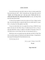 nghiên cứu bể lắng lamen tại 3 nhà máy nước thành phố sơn la; thành phố điện biên phủ; thành phố hòa bình