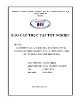 bài 2 GIẢI PHÁP NÂNG CAO HIỆU QUẢ HUY ĐỘNG vốn TRUNG và dài hạn tại NGÂN HÀNG NGA sơn