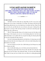 ĐỀ TÀI SỬ DỤNG PHƯƠNG PHÁP GỢI MỞ GIÚP HỌC SINH PHÁT HUY TỐT TRÍ TƯỞNG TƯỢNG TRONG THỰC HÀNH PHÂN MÔN VẼ TRANH TRONG CHƯƠNG TRÌNH MĨ THUẬT 8