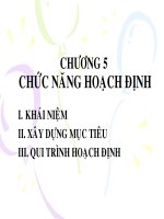 chức năng hoạch định