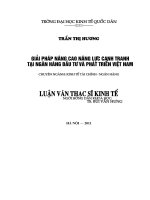 nâng cao năng lực cạnh tranh tại ngân hàng đầu tư và phát triển việt nam