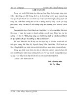 Giải pháp nâng cao chất lượng dịch vụ  và thu hút khách du lịch tại khách sạn hoa hồng i  thị xã sầm sơn  