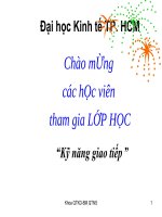 khái quát chung môn giao tiếp kinh doanh