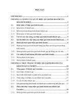 Phân tích thực trạng và một số giải pháp nhằm nâng cao hiệu quả kinh doanh tại Khách sạn Luxeden