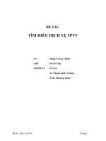 Mục tiêu cho Dịch vụ IPTV