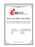 PHÂN TÍCH TÌNH HÌNH HUY ĐỘNG vốn và sử DỤNG vốn tại NGẦN HÀNG VIETINBANK – CHI NHÁNH sầm sơn