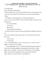 chuyên đề tiểu học  câu và phân biệt thành phần câu