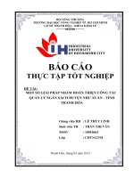 MỘT số GIẢI PHÁP NHẰM HOÀN THIỆN CÔNG tác QUẢN lý NGÂN SÁCH HUYỆN NHƯ XUÂN   TỈNH THANH hóa