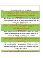 Luận văn giáo dục thể chất