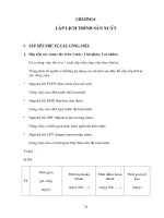 lập lịch trình sản xuất