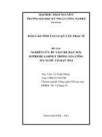 nghiên cứu bù tái chế hạt mài supreme garnet trong gia công tia nước có hạt mài