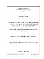 vận dụng phương pháp đàm thoại phát hiện vào dạy học quan hệ vuông góc trong không gian ở lớp 11 trường trung học phổ thông