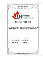 MỘT số GIẢI PHÁP NHẰM mở RỘNG HOẠT ĐỘNG CHO VAY TIÊU DÙNG tại NH NNPTNT   AGRIBANK CHI NHÁNH số 2 THANH hóa