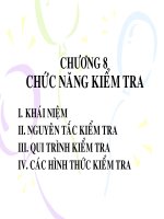 chức năng kiểm tra