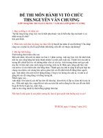 đề thi môn hành vi tổ chức năm 2012