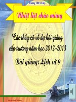 bài 11 trật tự thế giới mới sau chiến tranh lạnh