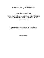 nâng cao hiệu quả đào tạo chuyên viên quan hệ khách hàng tại ngân hàng tmcp mb