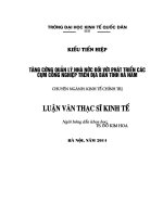 tăng cường quản lý nhà nước đối với phát triển các cụm công nghiệp trên địa bàn tỉnh hà nam