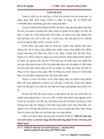 Thiết kế nhà máy sản xuất enzim α_amylaza dạng bột theo phương pháp bề sâu với năng suất 500m3ngày