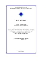 Khảo sát sự biến động một số yếu tố chất lượng nước trong ao nuôi cá tai tượng ở ấp mỹ phụng, xã mỹ khánh, huyện phong điền, thành phố cần thơ