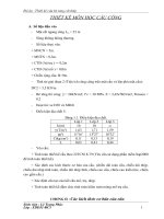 thiết kế môn học cầu cống