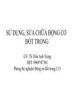 Chương 1: Sử dụng, sửa chữa động cơ đốt trong  TS Trần Anh Trung