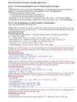 phương pháp giải bài tập đột biến gen