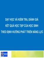 tập huấn đổi mới đánh giá học sinh theo năng lực người học môn sinh