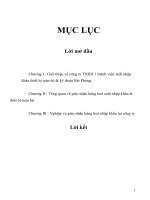 tìm hiểu nghiệp vụ giao nhận hàng hoá xuất nhập khẩu của công ty tnhh 1 thành viên xuất nhập khẩu thiết bị toàn bộ & kỹ thuật hải phòng