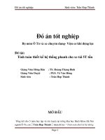 Tính toán thiết kế, hệ thống phanh, cho xe tải 5t tấn