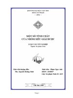 Một số tính chất của nhóm siêu giải được