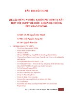 đồ án môn học dùng vi điều khiển pic 16f877a kết hợp với ds1307 để điều khiển hệ thống đèn giao thông