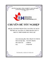 GIẢI PHÁP NHẰM NÂNG CAO CÔNG tác QUẢN TRỊ NHÂN sự tại CÔNG TY TNHH THƯƠNG mại và DỊCH vụ THIẾT bị điện DUY PHÁT lợi