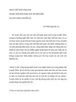 thực thể trời tâm linh trong thế giới nhân quả truyện kiều qua bút pháp nguyễn du