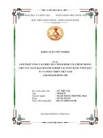 giải pháp nâng cao hiệu quả thẩm định tài chính trong cho vay ngắn hạn dn tại ngân hàng tmcp đầu tư và phát triển việt nam – chi nhánh đông đô